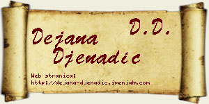 Dejana Đenadić vizit kartica